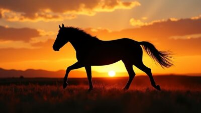 Le cheval au galop du logo Mustang, un signe puissant de liberté et d’indépendance