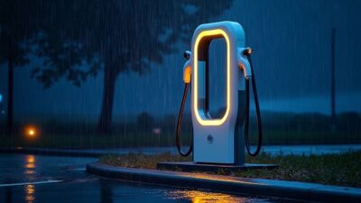 Les équipements et gestes qui rendent la recharge électrique sous la pluie totalement sûre