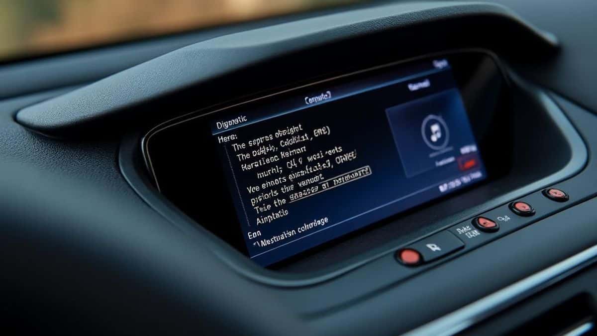 Diagnostic automobile Peugeot montrant un code d'erreur