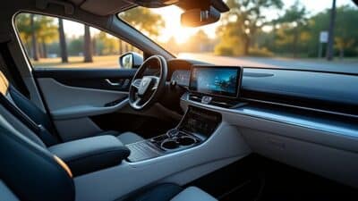 Intérieur du SUV électrique BYD avec des caractéristiques modernes et un design spacieux