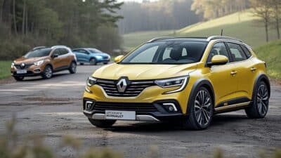 Un montage des anciens modèles Renault, illustrant l'héritage et l'évolution face aux défis actuels.