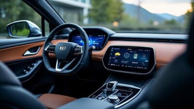 Vue intérieure du BYD avec tableau luxueux et technologie de pointe