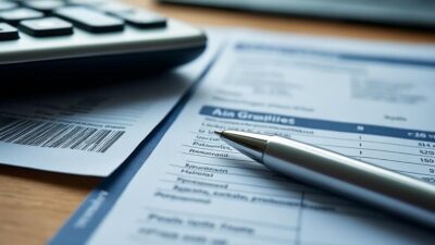 Calculatrice et carte grise côte à côte pour symboliser les frais fiscaux et les dépenses