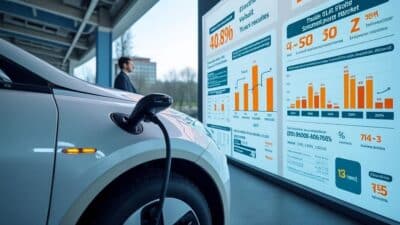 Graphique illustrant les tendances de vente des voitures électriques en 2023