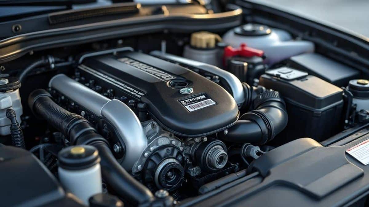 Image des composants du moteur mettant en avant la lubrification essentielle pour une meilleure performance et durabilité.