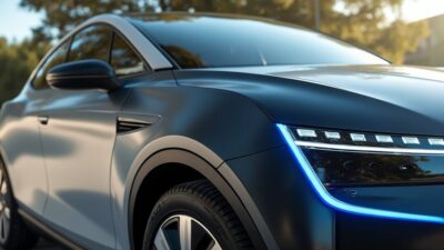 Conception de voiture électrique compacte aux matériaux écologiques