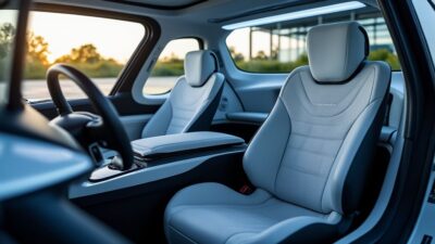 L'intérieur moderne de la BYD Dolphin G avec des caractéristiques technologiques avancées et un espace confortable pour les passagers.