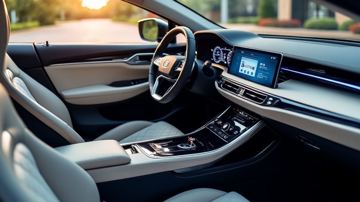 Photo intérieure du cabriolet BYD avec technologie de pointe et matériaux de luxe.