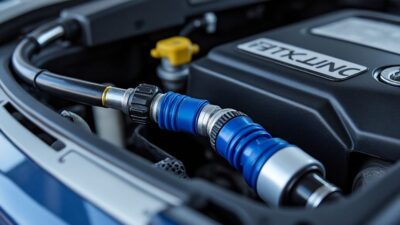 Système d'injection AdBlue du véhicule illustrant les zones de cristallisation et offrant des conseils d'entretien essentiels.