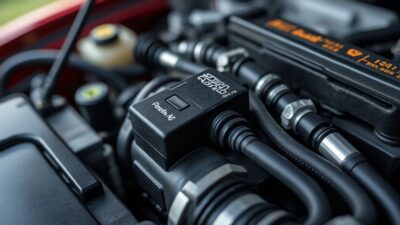 Image de gros plan sur un capteur de moteur montrant les liaisons et les soucis possibles avec le code