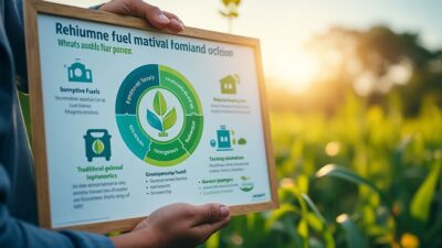 Infographie sur les bénéfices des carburants alternatifs et durables