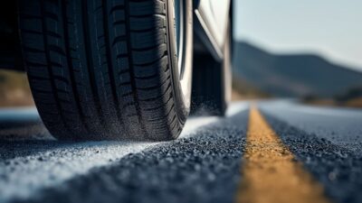 Pneus de camion électrique démontrant une excellente traction routière et stabilité