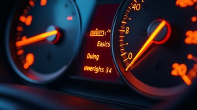 Voyant lumineux du tableau de bord signalant une attention urgente pour la sécurité automobile.