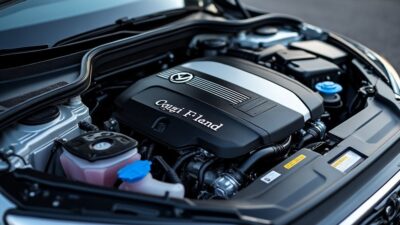 Baie moteur propre illustrant la conception compacte d'un moteur TSI.