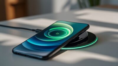 Détail du port de charge électrique du Xiaomi SU mettant en avant son aspect écologique et moderne