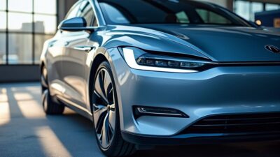 Image infographique comparant la présence de BYD et Tesla sur le marché avec des chiffres de ventes et des tendances en matière de véhicules électriques.