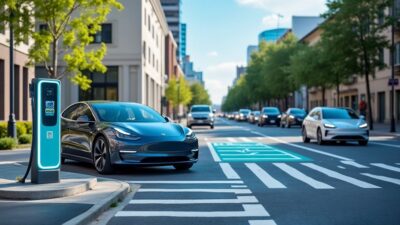 Comparaison des fonctionnalités de sécurité et des capacités de charge des voitures électriques en ville